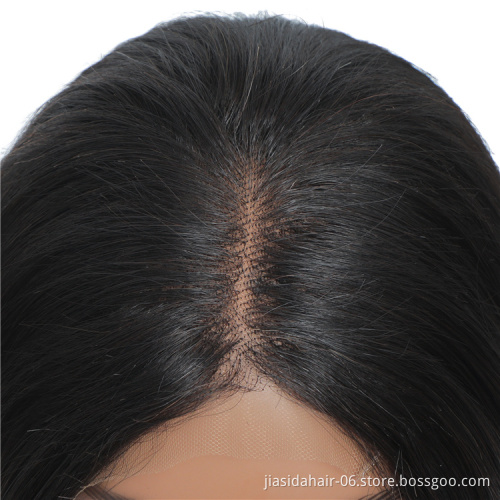 Lace Closure Brazilian Hair Haircut Short Straight Human Virgin Hair Half Machine Half Hand Tied 4x4 Bob Wig